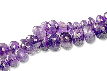 Design 13427: purple amethyst faceted beads