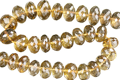 Design 15019: brown citrine faceted beads