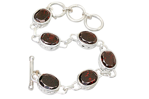 Design 10045: red garnet bracelets