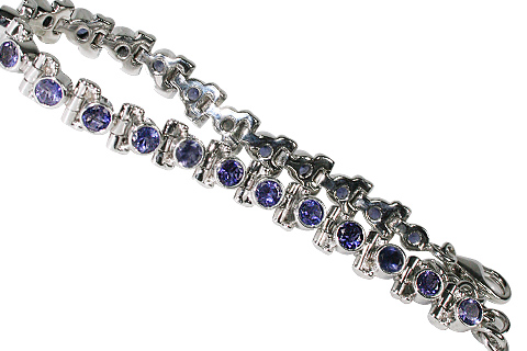 Design 10107: Blue iolite bracelets