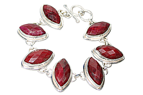Design 10168: red ruby bracelets