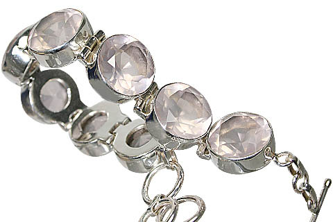 Design 10391: pink rose quartz bracelets