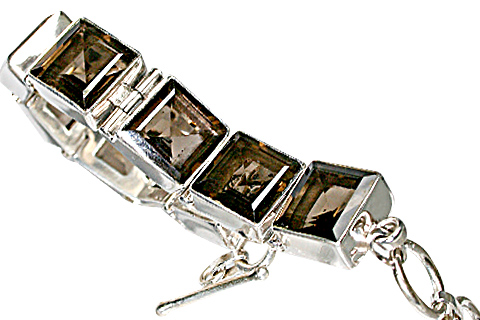 Design 10404: brown smoky quartz bracelets
