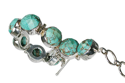 Design 10434: green turquoise bracelets