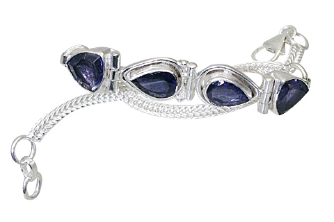 Design 10862: Blue iolite bracelets