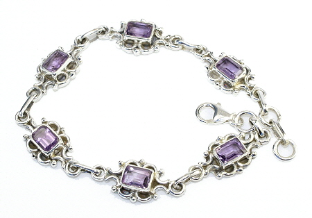Design 10988: purple amethyst bracelets