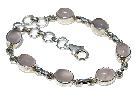 Design 11188: pink rose quartz bracelets