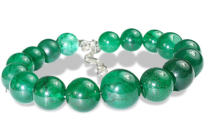 Design 12179: green aventurine ethnic bracelets