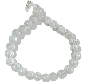 Design 13156: white crystal stretch bracelets