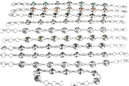 Design 14370: multi-color bulk lots bracelets