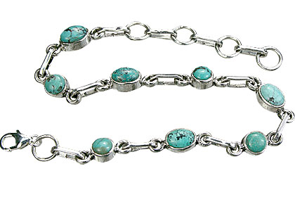 Design 14484: blue,green turquoise contemporary bracelets