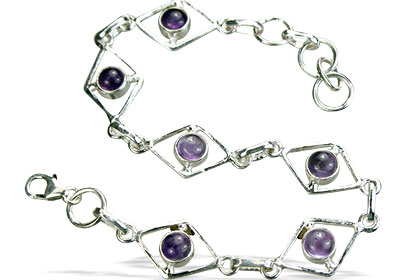 Design 14500: purple amethyst bracelets