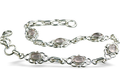 Design 14585: pink rose quartz bracelets