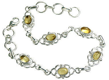 Design 14587: yellow citrine bracelets