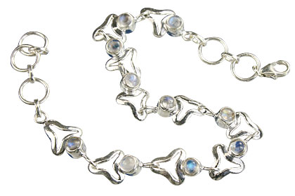 Design 14620: white moonstone contemporary bracelets