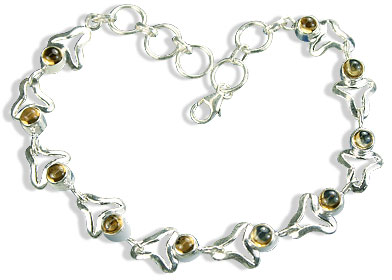 Design 14623: yellow citrine bracelets
