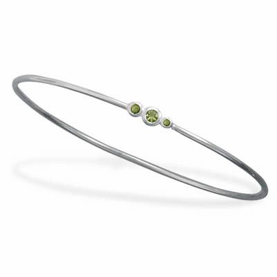 Design 16208: blue,green peridot bracelets
