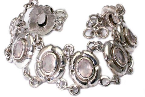 Design 9577: pink rose quartz bracelets