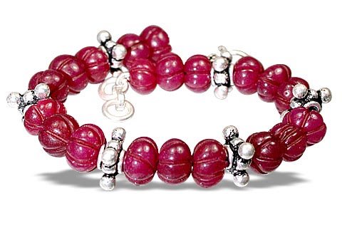 Design 9715: pink quartz chunky bracelets