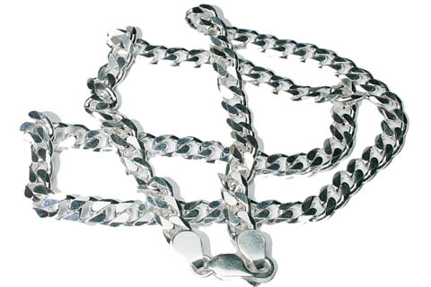 Design 7621: white silver mens chains
