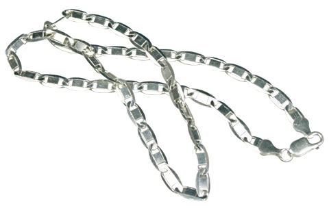 Design 7695: white silver chains