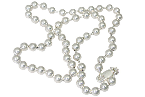 Design 7700: white silver beaded chains