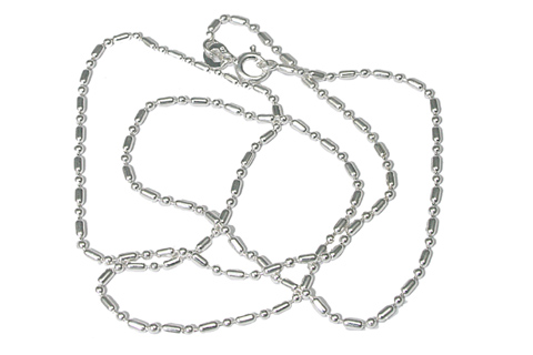 Design 9805: white silver chains