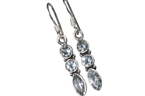 Design 10005: blue aquamarine earrings