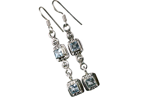Design 10009: blue aquamarine earrings