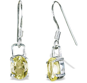 Design 10055: yellow lemon quartz earrings
