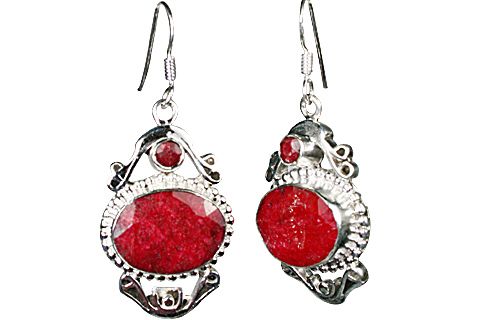 Design 10141: red ruby earrings