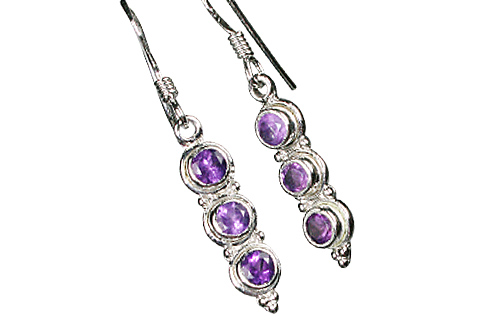 Design 10143: purple amethyst earrings