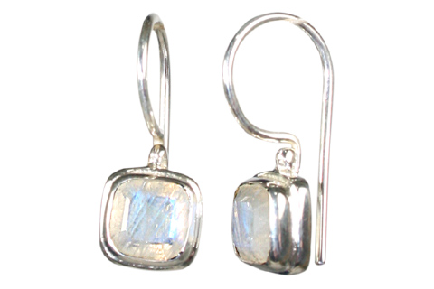 Design 10410: white moonstone earrings