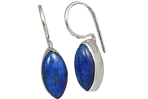 Design 10676: blue lapis lazuli earrings