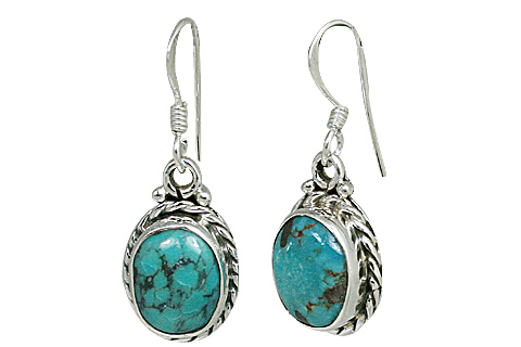Design 10679: blue turquoise american-southwest earrings