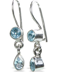 Design 10715: blue blue topaz earrings