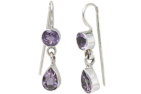 Design 10716: purple amethyst earrings