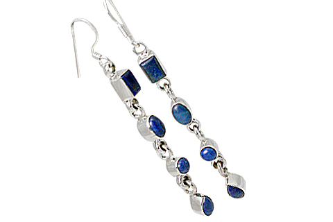 Design 10767: blue lapis lazuli earrings
