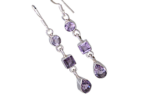 Design 10791: purple amethyst earrings