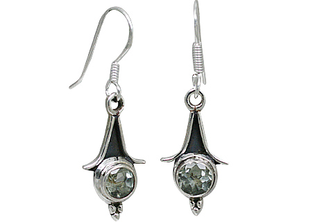Design 10877: green green amethyst earrings