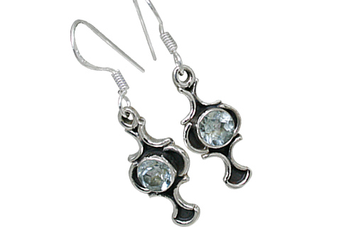Design 10899: blue blue topaz earrings