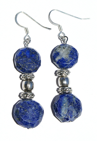 Design 10979: blue lapis lazuli earrings