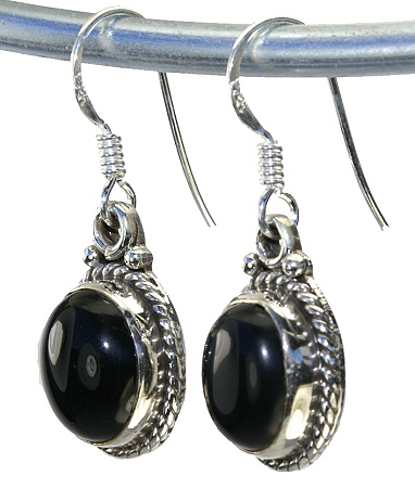 Design 11038: black onyx earrings