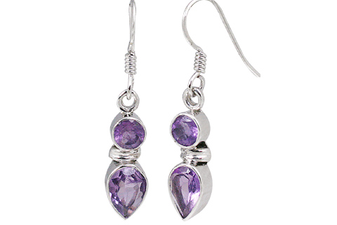 Design 11256: purple amethyst earrings