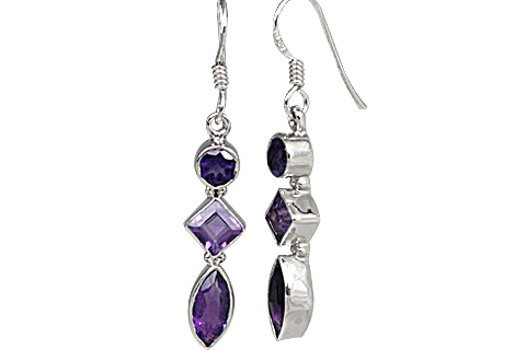Design 11278: Purple amethyst earrings
