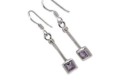Design 11307: purple amethyst earrings