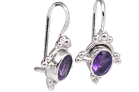 Design 11312: purple amethyst earrings