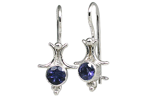 Design 11314: blue iolite earrings
