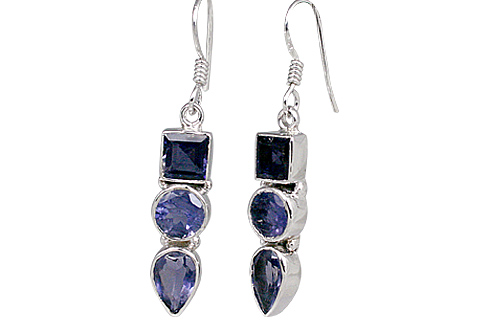 Design 11316: blue iolite earrings