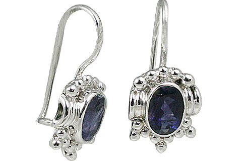 Design 11330: blue iolite earrings